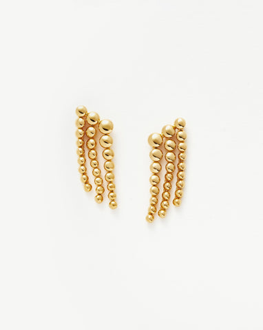 14k Gold Bar Stud Earrings - Zoe Lev Jewelry